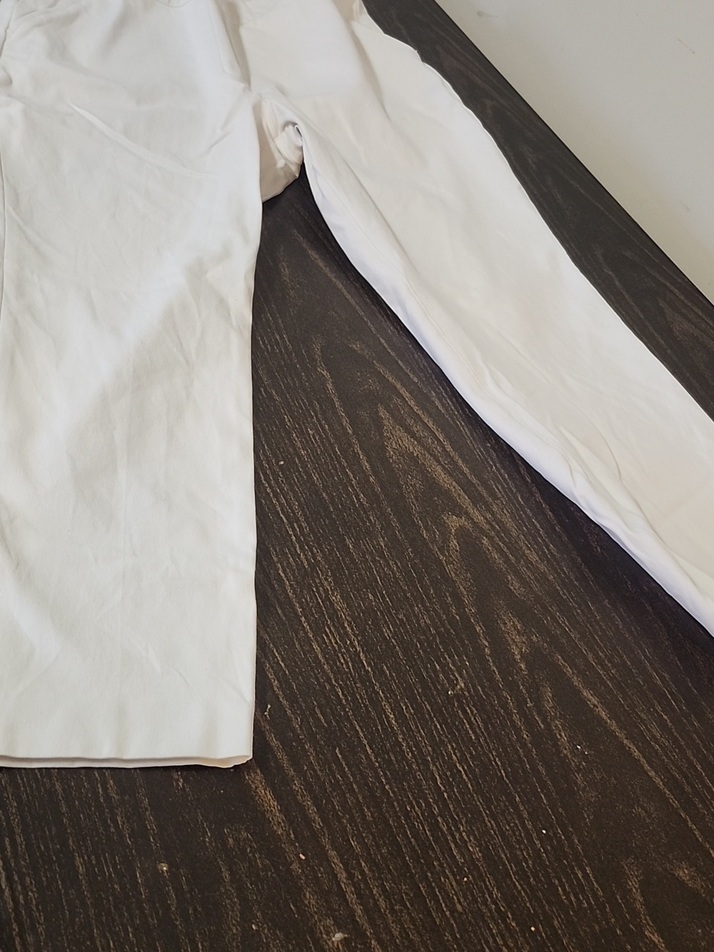 Spanx Cotton Strech Pants Large White